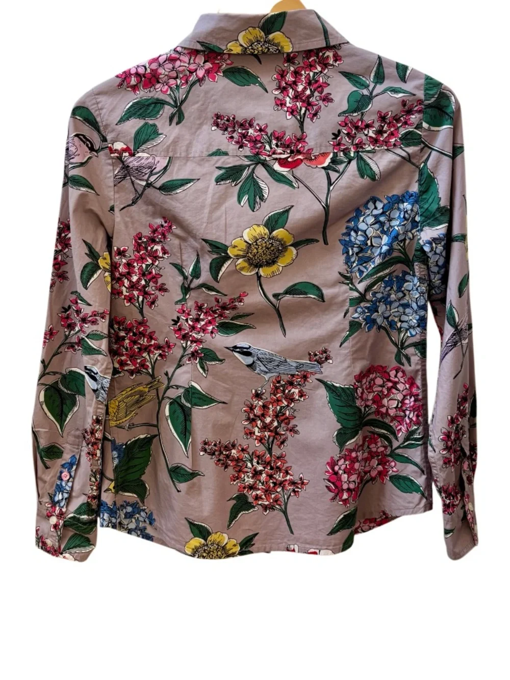 Boden Cotton Floral Print Blouse - Picture 3 of 13